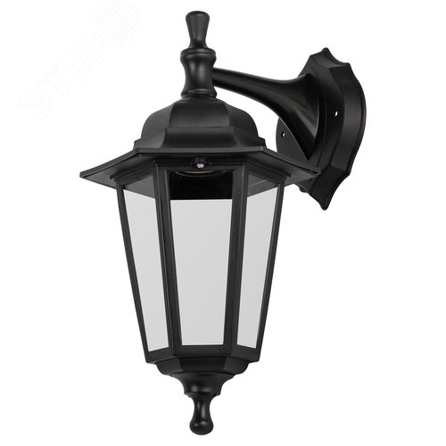 Светильник настенный НБУ 06-60-001 шестигранный черный IP44 Е27 max60Вт - фото 4