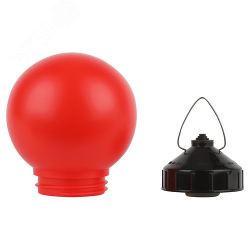 Светильник НСП 01-60-003 подвесной Гранат полиэтилен IP44 E27 max 60 Вт шар красный - фото 3