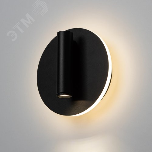 Подсветка декоративная светодиодная для интерьера черный IP20 COB 5Вт/SMD 7Вт 4000К EDGAR WL55 BK - фото 13