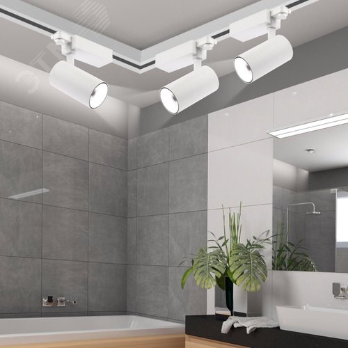 Светильник трековый трёхфазный SТR-30-36-30K-W30 узкий луч 3000K белый - фото 8