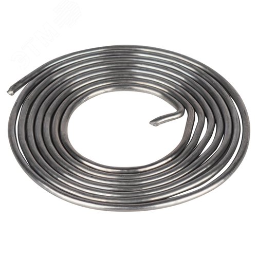 Изображение товара Припой с канифолью для пайки ПОС 61 трубка d 1.5 мм, спираль 0,8 м (шт)