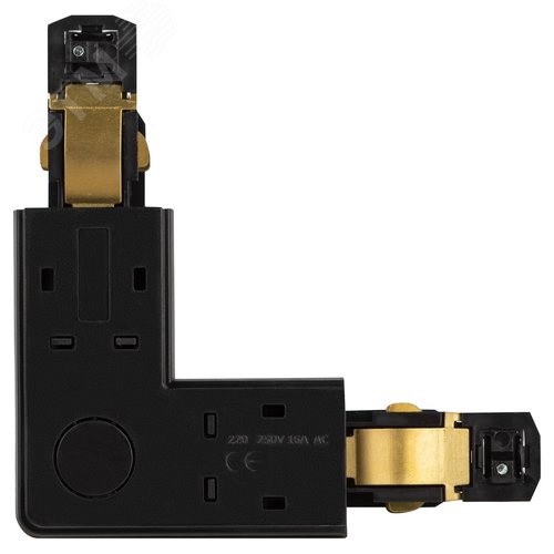 Коннектор для трехфазного шинопровода STR-30-B-CN-LE LE угловой наружный черный - фото 5