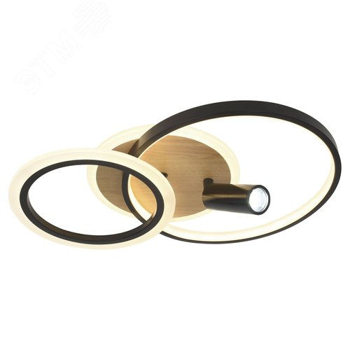 Изображение товара Светильник светодиодный потолочный ДПБ-85Вт 2700Лм Модерн Rondo CLL-1-85-RC BK (шт)