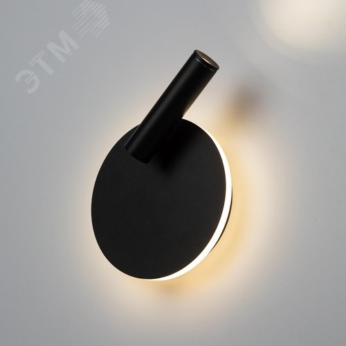 Подсветка декоративная светодиодная для интерьера черный IP20 COB 5Вт/SMD 7Вт 4000К EDGAR WL55 BK - фото 10