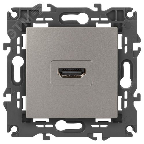 Изображение товара Розетка Elegance 14-3114-16 HDMI, титан (шт)
