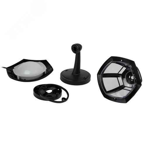 Светильник светодиодный ДБУ 8Вт 3000K IP44 07-8-005 Дели 1 черный 6 гранный - фото 5