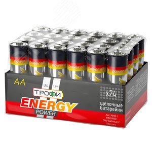 Батарейка Трофи LR6-24 bulk ENERGY POWER Alkaline (24/720/21600) - фото 1