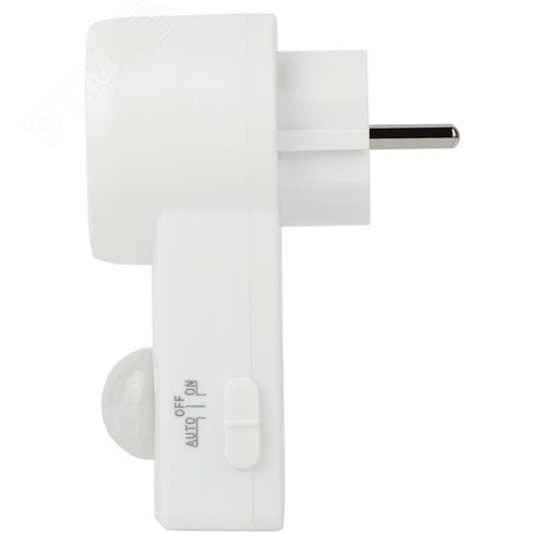 Датчик движения розеточный ДДР-01 1200 Вт 10-420с 2-9м 3+лк 120 градусов IP20 MD 022 - фото 3