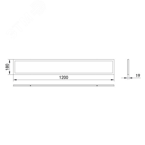 Светильник светодиодный ДВО/ДПО SPO-7-40-6K-M (4) 40Вт 6500К 3240Лм IP40 1200x180 матовый - фото 5