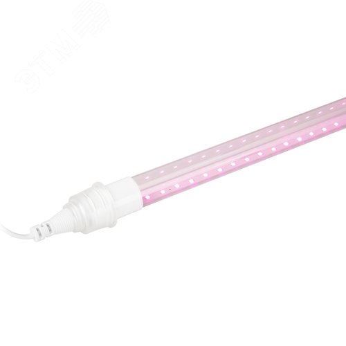 Светильник для растений, фитолампа светодиодная линейная FITO-9W-Rb-Т8+FITO-Holder IP65 2хG13 с выключателем, 1.5м - фото 5