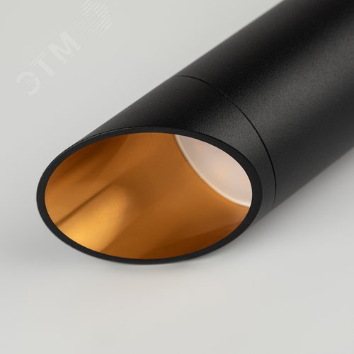 Светильник подвесной (подвес) PL 17 BK MR16/GU10, черный, потолочный, цилиндр - фото 8