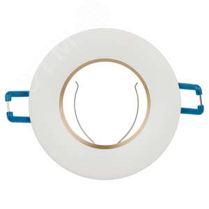 Светильник встраиваемый алюминиевый KL107 WH/GD MR16 GU5.3 белый золото - фото 1