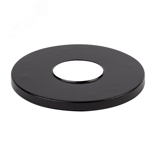 Накладка на стальную опору черная круглая НТУ - фото 1