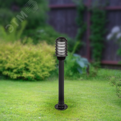 Светильник садово-парковый НТУ 01-60-015 Поллар напольный черный IP54 Е27 max60Вт h850мм - фото 9