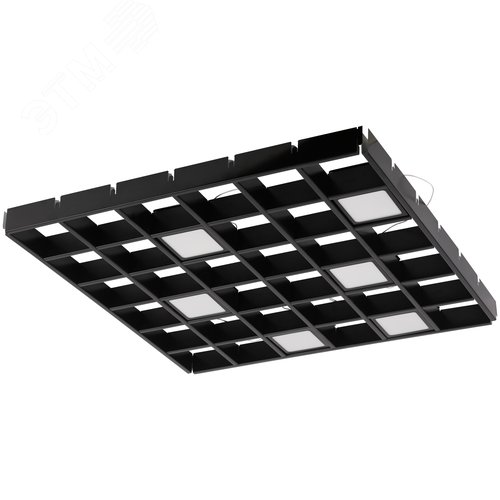 Светильник светодиодный ДВО 8Вт 600Лм 4000K Домино черный ГРИЛЬЯТО 100х100 Опал DVO21-08-O-4K80-5-B - фото 2