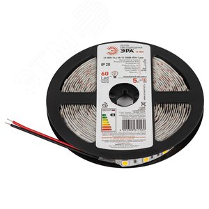 Лента светодиодная 14,4Вт/м 12В 3500К IP20 60LED/м LS5050-14,4-60-12-3500K-IP20-1 year-5m - фото 3