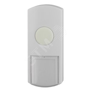 Изображение товара Кнопка дверного звонка проводная от сети IP44 D1 белый (шт)