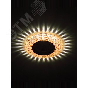 Светильник точечный декоративный c белой светодиодной подсветкой, чай DK LD4 TEA/WH Б0019206 ЭРА - 4