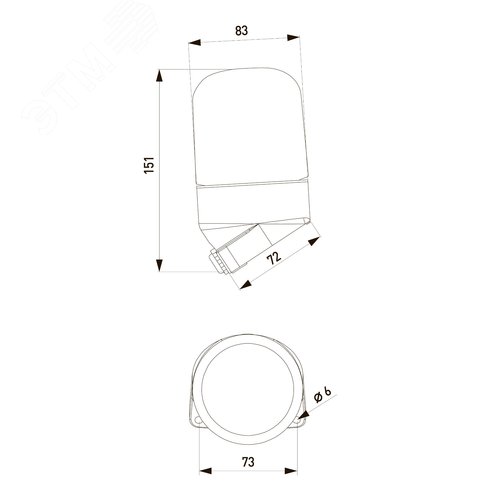 Светильник для бани керамика/стекло наклонный IP54 E27 max 60Вт 150х90х85 белый НББ 02-60-002 - фото 7