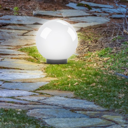 Светильник на опору/кронштейн НТУ 01-60-201 шар белый IP44 Е27 max60Вт d200mm - фото 6