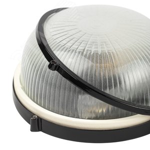 Светильник НБП 03-100-001 Акватермо алюминий/стекло IP54 E27 max 100Вт D240 круг черный - фото 5