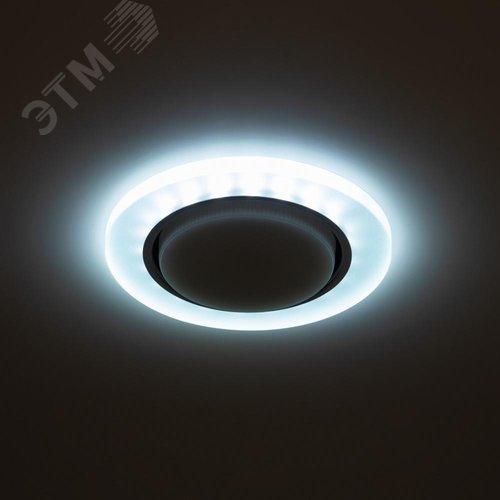 Светильник встраиваемый со светодиодной подсветкой DK LD51 FR GX53 белый матовый - фото 2