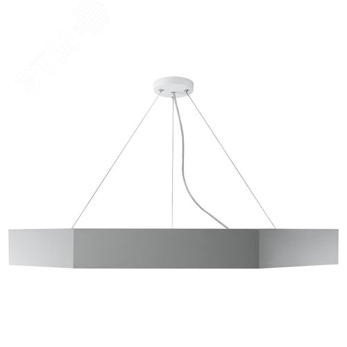 Светильник подвесной светодиодный 38 Вт 4000 Лм 4000K IP40 600х80 белый Geometria Hexagon SPO-121-W-40K-038 драйвер внутри - фото 8