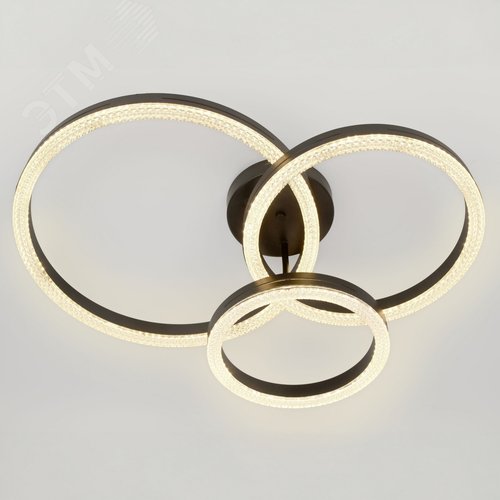 Светильник светодиодный потолочный ДПБ-110Вт 3000К/6000К Модерн Bloom CLL-1 110W RC BK с ДУ - фото 2