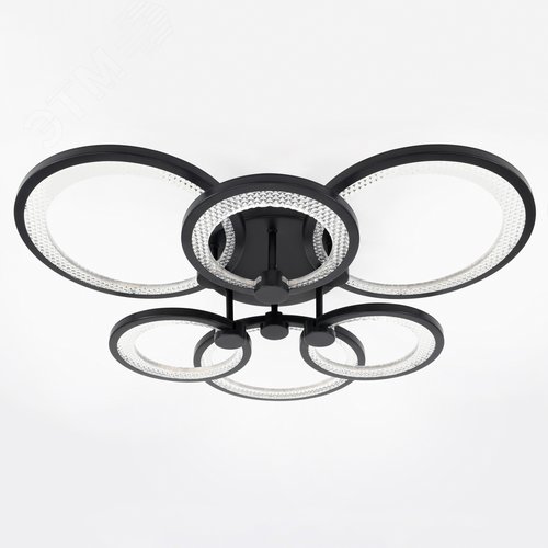 Изображение товара Светильник светодиодный потолочный ДПБ-117Вт 5112Лм Модерн С ДУ Odry CLL-1-117-RC BK (шт)