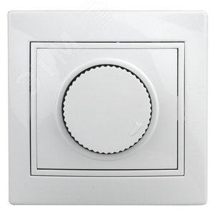 Светорегулятор Intro Plano 1-401-01 (диммер) поворотный, 600Вт 230В, IP20, СУ, белый