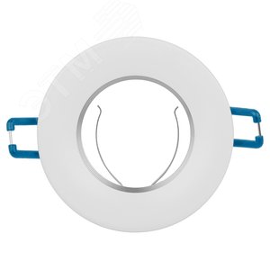 Светильник встраиваемый алюминиевый KL107 WH/SL MR16 GU5.3 белый серебро - фото 1