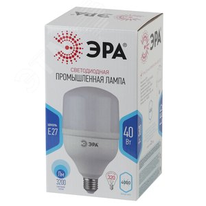 Лампа светодиодная LED 40 Вт 3200Лм 4000К T120 нейтральный E27 170-265В LED POWER T120-40W-4000-E27 - фото 2
