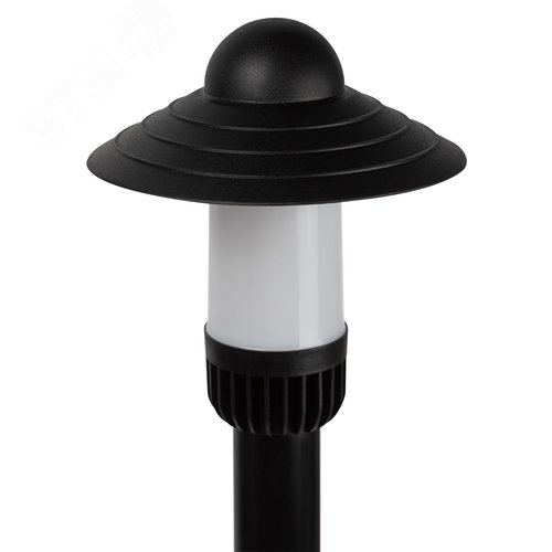 Светильник садово-парковый НТУ 01-60-008 Поллар напольный черный IP54 Е27 max60Вт h660мм - фото 3