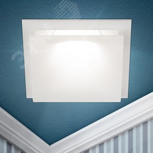 Светильник встраиваемый декоративный KL102 WH MR16 GU5.3 белый - фото 1