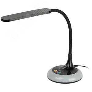 Светильник настольный NLED-481-10W-BK светодиодный с основанием черный - фото 1