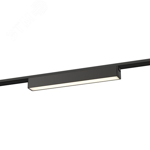 Светильник светодиодный трековый с заливающим светом для тонкой магнитной системы 12Вт 4000К черный TRM-S5-1-12W4K-BK - фото 1