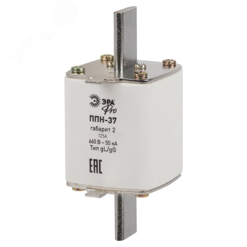 Изображение товара Предохранитель плавкий PRO pn-37-2-125 ППН-37, габарит 2, 125А (шт)