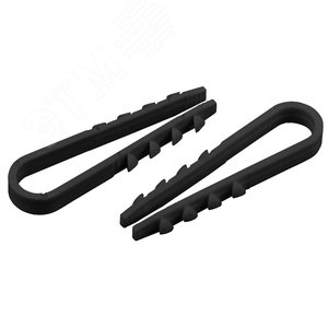 Изображение товара Дюбель-хомут для круглого кабеля 11-18мм черный (100шт) (45/1350) (упак)