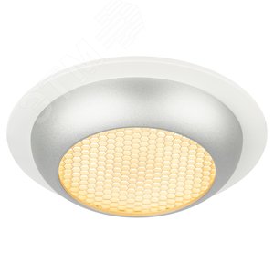 Светильник встраиваемый под лампу GX53 KL111 WH/SL белый/серебро матовый - фото 2