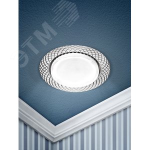 Светильник встраиваемый KL 76 AL/WH /1 под лампу Gx53 220V 13W белый (50/1000) - фото 2