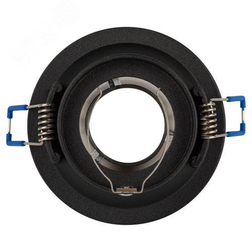 Светильник встраиваемый декоративный KL103 BK/GD MR16 GU5.3 черный золото - фото 6