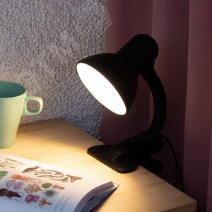 Светильник настольный на прищепке черный матовый N-102-E27-40W-BK - фото 8