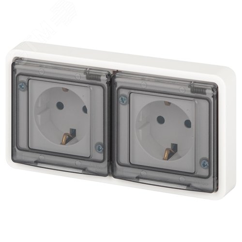 Изображение товара Розетка однофазная скрытого монтажа, в рамку без шторок белый 16А 250В IP55 винтовые клеммы 11-2523-01 Эра Эксперт (шт)