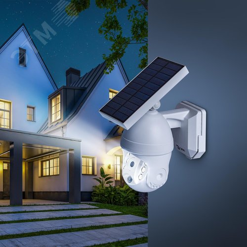 Светильник уличный ERAFS012-10 на солнечной батарее настенный Камера с датчиком движения 6 LED - фото 6