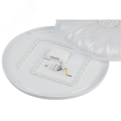 Светильник потолочный светодиодный ДПБ 48Вт 2800Лм 5000К Классик без ДУ SPB-6 Muze 48W-5K WH+CH 5000К белый/шампань - фото 5