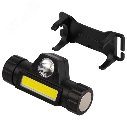 Фонарь налобный светодиодный Трофи GA-101 аккумуляторный 3 Вт COB + 3 Вт LED 2 режима магнит - фото 9