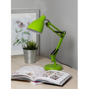 Светильник настольный N-123-E27-40W-GR Е27 с основанием зеленый - фото 9