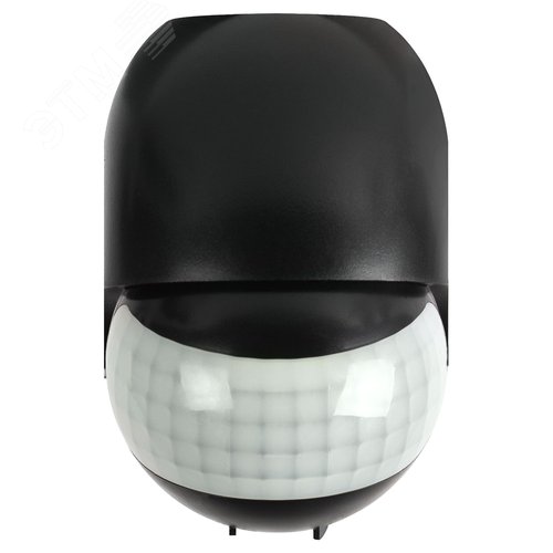 Датчик движения настенный инфракрасный 1200 Вт 180 градусов IP44, черный MD 011 - фото 2