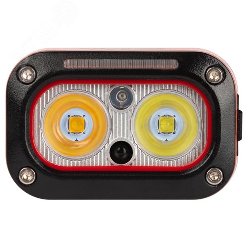 Фонарь налобный светодиодный GA-812 Orange аккумуляторный 3+3 Bт сенсорное управление 5 режимов USB type C - фото 2