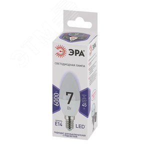Лампа светодиодная LED 7 Вт 560Лм 6000К свеча холодный E14 170-265В LED B35-7W-860-E14 Standart - фото 2